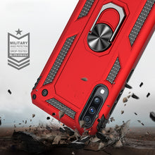 Load image into Gallery viewer, Armor Shockproof TPU + PC Protective Case for Galaxy A70, with 360 Degree Rotation Holder, For Galaxy A70
