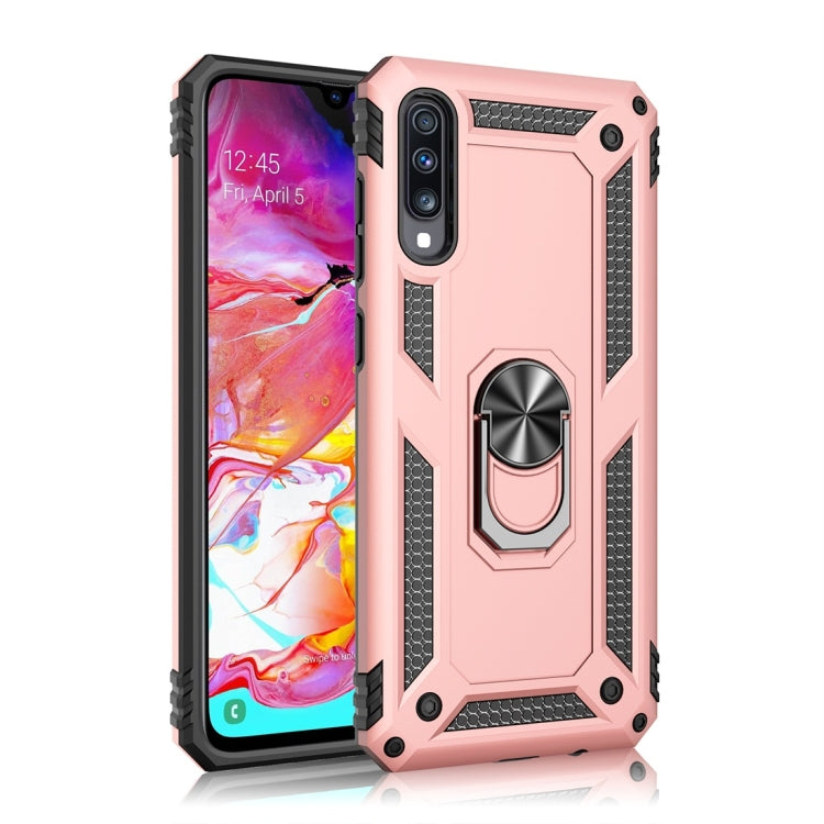 Armor Shockproof TPU + PC Protective Case for Galaxy A70, with 360 Degree Rotation Holder