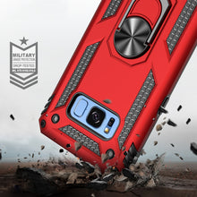 Load image into Gallery viewer, Armor Shockproof TPU + PC Protective Case for Galaxy S8 Plus, with 360 Degree Rotation Holder, For Galaxy S8 Plus
