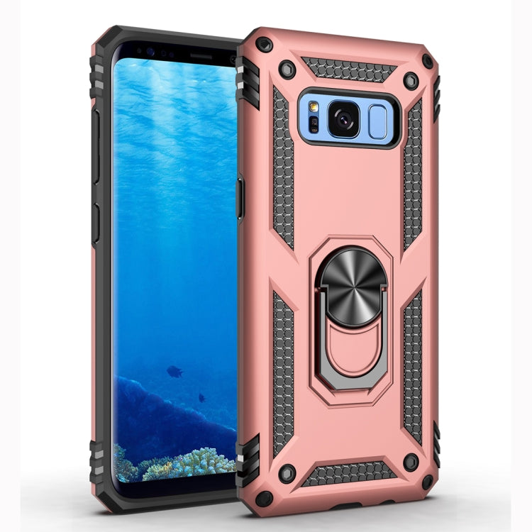 Armor Shockproof TPU + PC Protective Case for Galaxy S8 Plus, with 360 Degree Rotation Holder