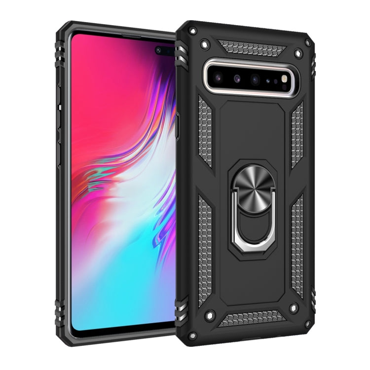 Armor Shockproof TPU + PC Protective Case for Galaxy S10 5G, with 360 Degree Rotation Holder