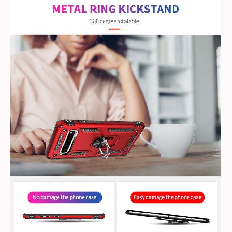 Armor Shockproof TPU + PC Protective Case for Galaxy S10 5G, with 360 Degree Rotation Holder