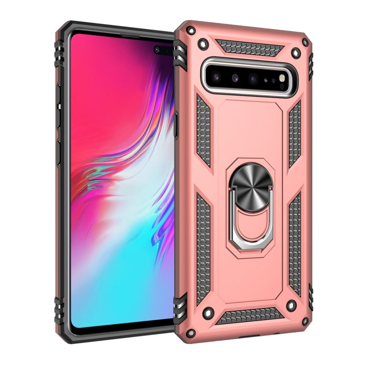 Armor Shockproof TPU + PC Protective Case for Galaxy S10 5G, with 360 Degree Rotation Holder
