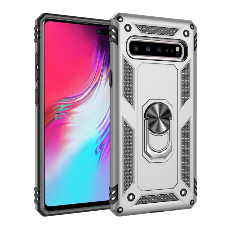 Armor Shockproof TPU + PC Protective Case for Galaxy S10 5G, with 360 Degree Rotation Holder