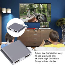 Load image into Gallery viewer, 4K Ultra HD Dual HDMI Interface Output to USB-C / Type-C Adapter, 9175B