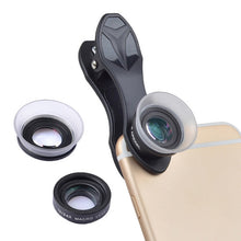Load image into Gallery viewer, APEXEL APL-24X-H 2 in 1 Universal External 12X &amp; 24X Macro Mobile Phone Lens with Lens Hood