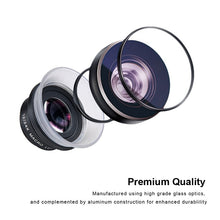 Load image into Gallery viewer, APEXEL APL-24X-H 2 in 1 Universal External 12X &amp; 24X Macro Mobile Phone Lens with Lens Hood