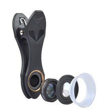 Load image into Gallery viewer, APEXEL APL-24X-H 2 in 1 Universal External 12X &amp; 24X Macro Mobile Phone Lens with Lens Hood