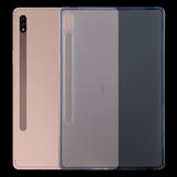 For Samsung Galaxy Tab S7 Plus 0.75mm Shockproof Outside Glossy Inside Frosted TPU Protective Case