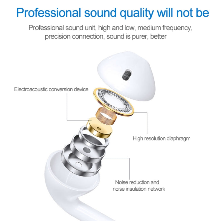 USB-C / Type-C Interface In Ear Wired HiFi Mega Bass Earphone with Mic