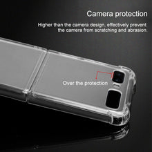 Load image into Gallery viewer, For Samsung Galaxy Z Flip TPU+PC Transparent Four-corner Shockproof Explosion-proof Protective Case