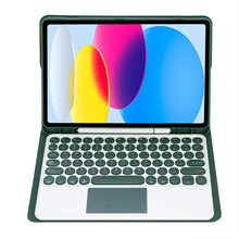 Load image into Gallery viewer, For iPad 11 2025 / 10th Gen 10.9 2022 YA10B-A Lambskin Texture Bluetooth Touch Keyboard Leather Tablet Case with Pen Slot, YA10B-A