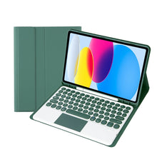 Load image into Gallery viewer, For iPad 11 2025 / 10th Gen 10.9 2022 YA10B-A Lambskin Texture Bluetooth Touch Keyboard Leather Tablet Case with Pen Slot, YA10B-A