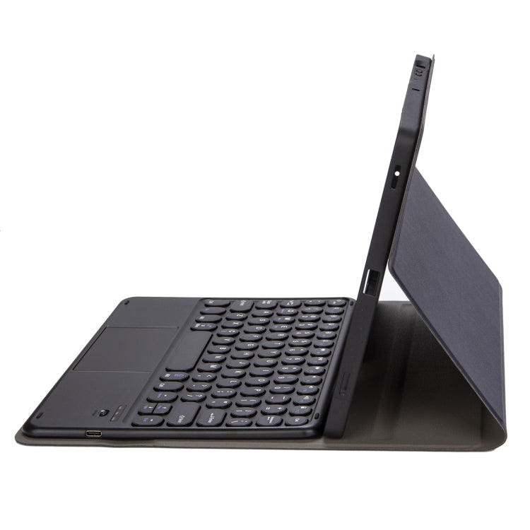 For iPad 11 2025 / 10th Gen 10.9 2022 YA10B-A Lambskin Texture Bluetooth Touch Keyboard Leather Tablet Case with Pen Slot, YA10B-A