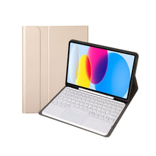 Load image into Gallery viewer, For iPad 11 2025 / 10th Gen 10.9 2022 YA10B-A Lambskin Texture Bluetooth Touch Keyboard Leather Tablet Case with Pen Slot, YA10B-A