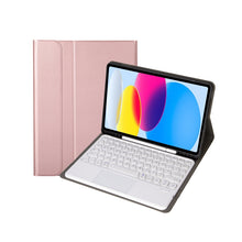 Load image into Gallery viewer, For iPad 11 2025 / 10th Gen 10.9 2022 YA10B-A Lambskin Texture Bluetooth Touch Keyboard Leather Tablet Case with Pen Slot, YA10B-A