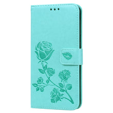 Load image into Gallery viewer, Rose Embossed Horizontal Flip PU Leather Case for Galaxy A10, with Holder &amp; Card Slots &amp; Wallet, For Samsung Galaxy A10