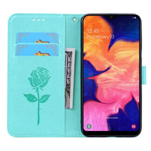 Load image into Gallery viewer, Rose Embossed Horizontal Flip PU Leather Case for Galaxy A10, with Holder &amp; Card Slots &amp; Wallet, For Samsung Galaxy A10