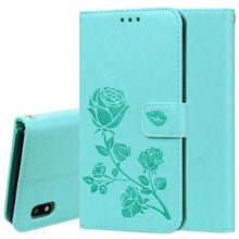 Load image into Gallery viewer, Rose Embossed Horizontal Flip PU Leather Case for Galaxy A10, with Holder &amp; Card Slots &amp; Wallet, For Samsung Galaxy A10
