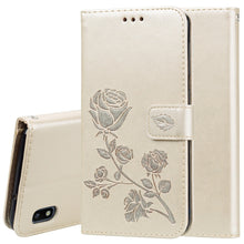 Load image into Gallery viewer, Rose Embossed Horizontal Flip PU Leather Case for Galaxy A10, with Holder &amp; Card Slots &amp; Wallet, For Samsung Galaxy A10