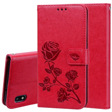 Load image into Gallery viewer, Rose Embossed Horizontal Flip PU Leather Case for Galaxy A10, with Holder &amp; Card Slots &amp; Wallet, For Samsung Galaxy A10