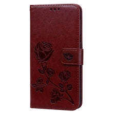 Load image into Gallery viewer, Rose Embossed Horizontal Flip PU Leather Case for Galaxy A10, with Holder &amp; Card Slots &amp; Wallet, For Samsung Galaxy A10