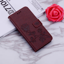 Load image into Gallery viewer, Rose Embossed Horizontal Flip PU Leather Case for Galaxy A10, with Holder &amp; Card Slots &amp; Wallet, For Samsung Galaxy A10