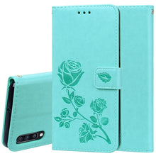 Load image into Gallery viewer, Rose Embossed Horizontal Flip PU Leather Case for Galaxy A70, with Holder &amp; Card Slots &amp; Wallet, For Samsung Galaxy A70