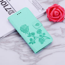 Load image into Gallery viewer, Rose Embossed Horizontal Flip PU Leather Case for Galaxy A70, with Holder &amp; Card Slots &amp; Wallet