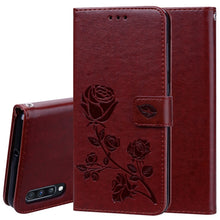 Load image into Gallery viewer, Rose Embossed Horizontal Flip PU Leather Case for Galaxy A70, with Holder &amp; Card Slots &amp; Wallet