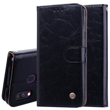 Load image into Gallery viewer, Business Style Oil Wax Texture Horizontal Flip Leather Case for Galaxy A40, with Holder &amp; Card Slots &amp; Wallet