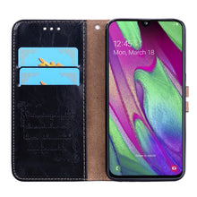 Load image into Gallery viewer, Business Style Oil Wax Texture Horizontal Flip Leather Case for Galaxy A40, with Holder &amp; Card Slots &amp; Wallet