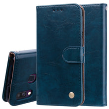 Load image into Gallery viewer, Business Style Oil Wax Texture Horizontal Flip Leather Case for Galaxy A40, with Holder &amp; Card Slots &amp; Wallet, For Galaxy A40