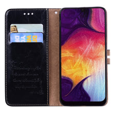 Load image into Gallery viewer, Business Style Oil Wax Texture Horizontal Flip Leather Case for Galaxy A50, with Holder &amp; Card Slots &amp; Wallet