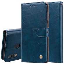 Load image into Gallery viewer, Business Style Oil Wax Texture Horizontal Flip Leather Case for Galaxy A30, with Holder &amp; Card Slots &amp; Wallet, For Galaxy A30