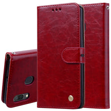 Load image into Gallery viewer, Business Style Oil Wax Texture Horizontal Flip Leather Case for Galaxy A30, with Holder &amp; Card Slots &amp; Wallet, For Galaxy A30