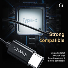 Load image into Gallery viewer, USAMS US-SJ482 EP-43 Wired In Ear USB-C / Type-C Interface Metal Digital HiFi Noise Reduction Earphones with Mic &amp; Digital Chip, Length: 1.2m