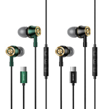 Load image into Gallery viewer, USAMS US-SJ482 EP-43 Wired In Ear USB-C / Type-C Interface Metal Digital HiFi Noise Reduction Earphones with Mic &amp; Digital Chip, Length: 1.2m