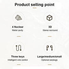 Load image into Gallery viewer, USAMS US-SJ482 EP-43 Wired In Ear USB-C / Type-C Interface Metal Digital HiFi Noise Reduction Earphones with Mic &amp; Digital Chip, Length: 1.2m