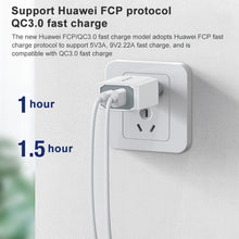 Load image into Gallery viewer, awei PD4 20W PD Type-C + QC 3.0 USB Interface Fast Charging Travel Charger with Data Cable, EU Plug