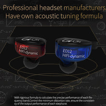 Load image into Gallery viewer, KZ ED12 3.5mm Jack Hanging Ear Sports Design In-Ear Style Wire Control Earphone, Cable Length: 1.2m