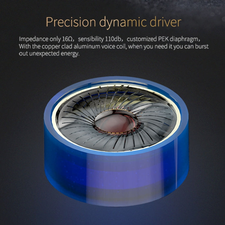 KZ ED12 3.5mm Jack Hanging Ear Sports Design In-Ear Style Wire Control Earphone, Cable Length: 1.2m