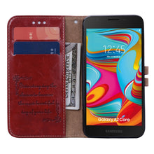 Load image into Gallery viewer, Business Style Oil Wax Texture Horizontal Flip Leather Case for Galaxy A2 Core, with Holder &amp; Card Slots &amp; Wallet, For Galaxy A2 Core
