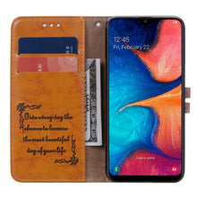 Load image into Gallery viewer, Business Style Oil Wax Texture Horizontal Flip Leather Case for Galaxy A20e, with Holder &amp; Card Slots &amp; Wallet