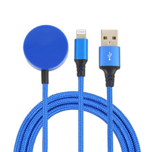 Load image into Gallery viewer, For iPhone / Apple Watch 2 In 1 8 Pin + Magnetic Charging Base Multi-function Charging Cable, Length: 1m, 2 In 1