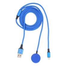 Load image into Gallery viewer, For iPhone / Apple Watch 2 In 1 8 Pin + Magnetic Charging Base Multi-function Charging Cable, Length: 1m, 2 In 1