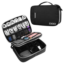 Load image into Gallery viewer, Multi-functional Headphone Charger Data Cable Storage Bag Portable Power Pack, Size: L, 25 x 18 x 7cm, 25 x 18 x 7cm (Black), 25 x 18 x 7cm (Grey)