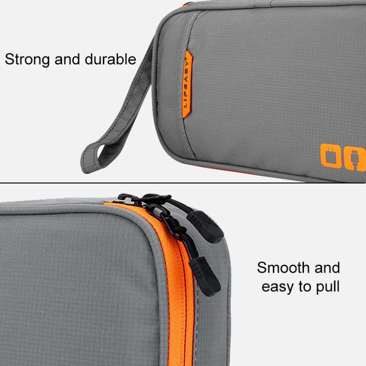 Multi-functional Headphone Charger Data Cable Storage Bag Portable Power Pack, Size: L, 25 x 18 x 7cm, 25 x 18 x 7cm (Black), 25 x 18 x 7cm (Grey)