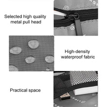 Load image into Gallery viewer, Multi-functional Headphone Charger Data Cable Storage Bag Portable Power Pack, Size:M, 25 x 18 x 5cm, 25 x 18 x 5cm (Black), 25 x 18 x 5cm (Grey)