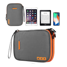 Load image into Gallery viewer, Multi-functional Headphone Charger Data Cable Storage Bag Portable Power Pack, Size:M, 25 x 18 x 5cm, 25 x 18 x 5cm (Black), 25 x 18 x 5cm (Grey)